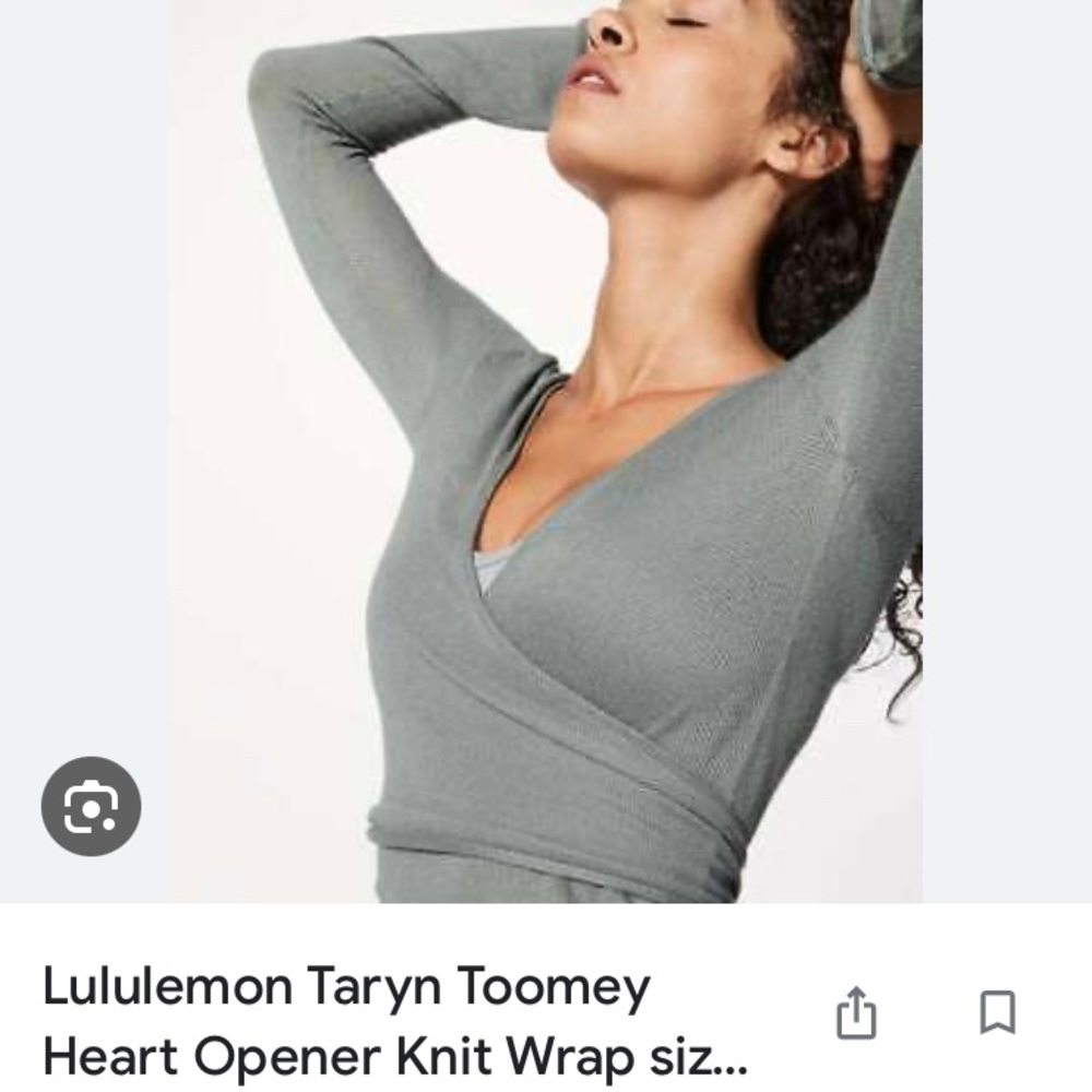 Lululemon Cashmere Wrap Sweater Size 6